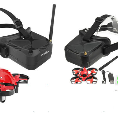 Kit mini dron carreras eachine e013 mando y gafas