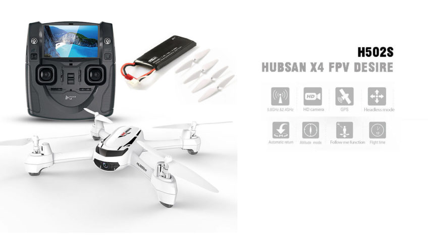 Hubsan X4 H502S 720P 5.8G FPV con GPS